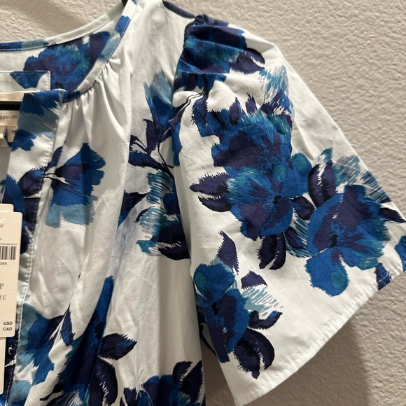 NWT ANTHROPOLOGIE The Somerset Mini Dress blue floral color new - Picture 8 of 8